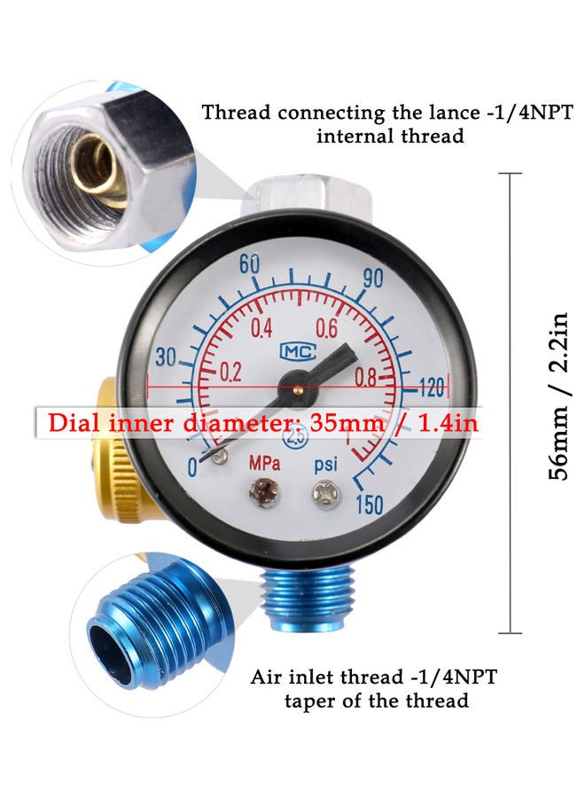 Air Pressure Regulator multicolour 6x5x5.5cm - v1610367829/N43645598A_4