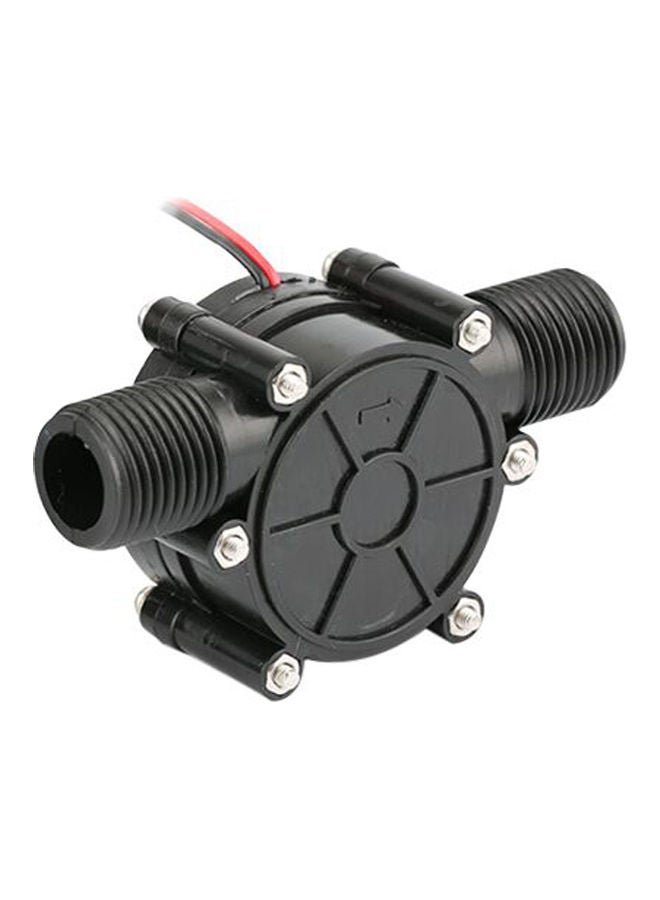 Water Flow Hydraulic High Power DIY Generator Black 10 x 4cm