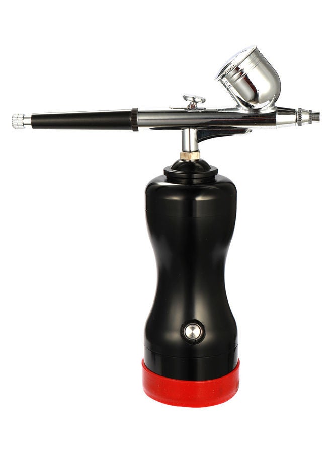 Portable Beautiful Airbrush Set Black/Black 20 x 6cm 