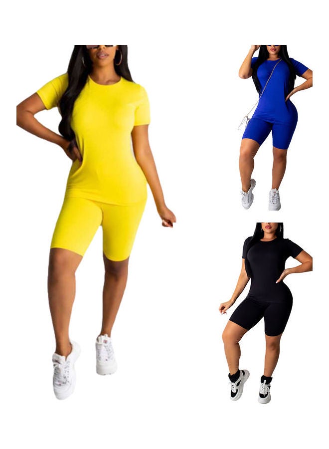 Polyester Solid Jumpsuit Dark Blue - Image 5