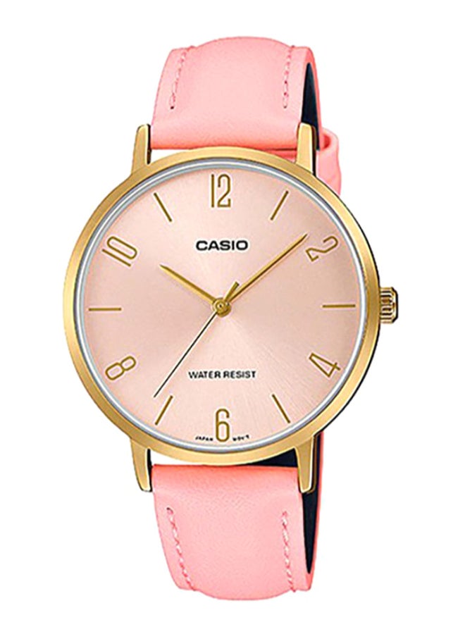 CASIO - Women's Enticer Analog Watch LTP-VT01GL-4BUDF - 34 mm - Pink - Image 1
