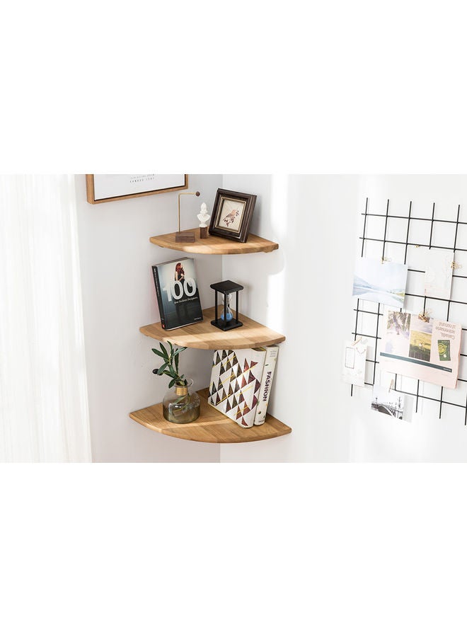 Roman Gifts Corner Wall Shelves Oak 30×30cm  - Image 2