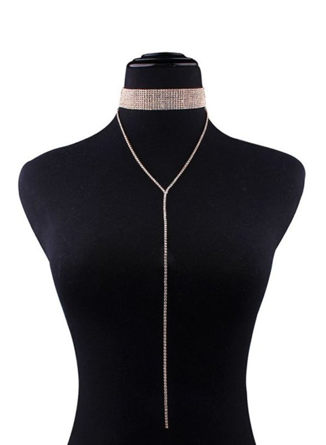 Sharpdo Layered Lariat Choker Necklace  - Image 4