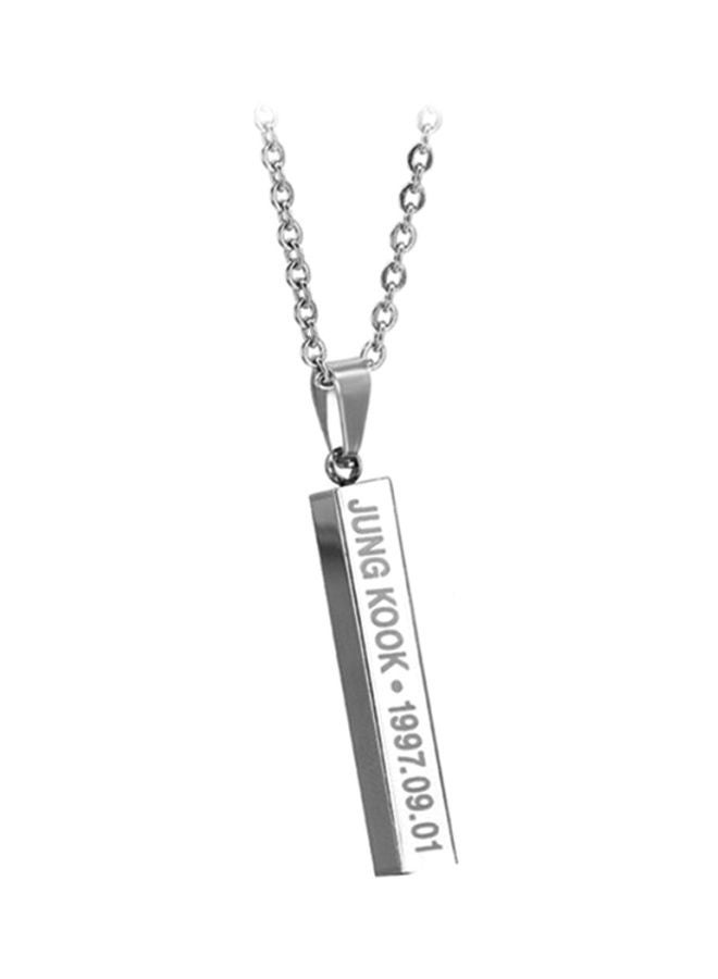 Sharpdo Jung Kook Printed Pendant Necklace