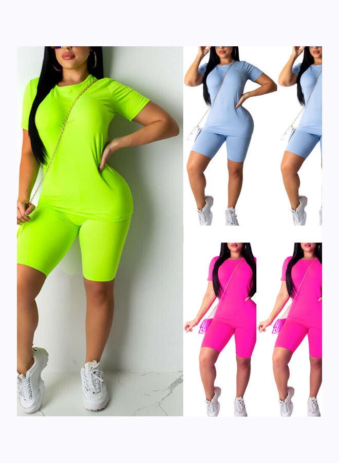 Generic - Polyester Solid Jumpsuit Flourescent Green - Image 1