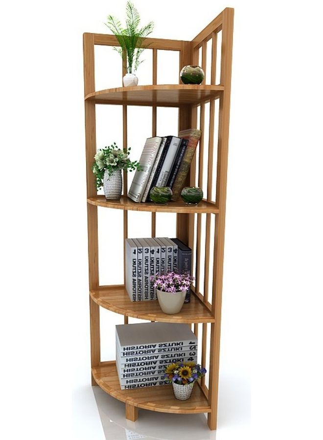 4-Tier Corner Shelf Brown 32x32x120cm - v1610372909/N43652885A_1