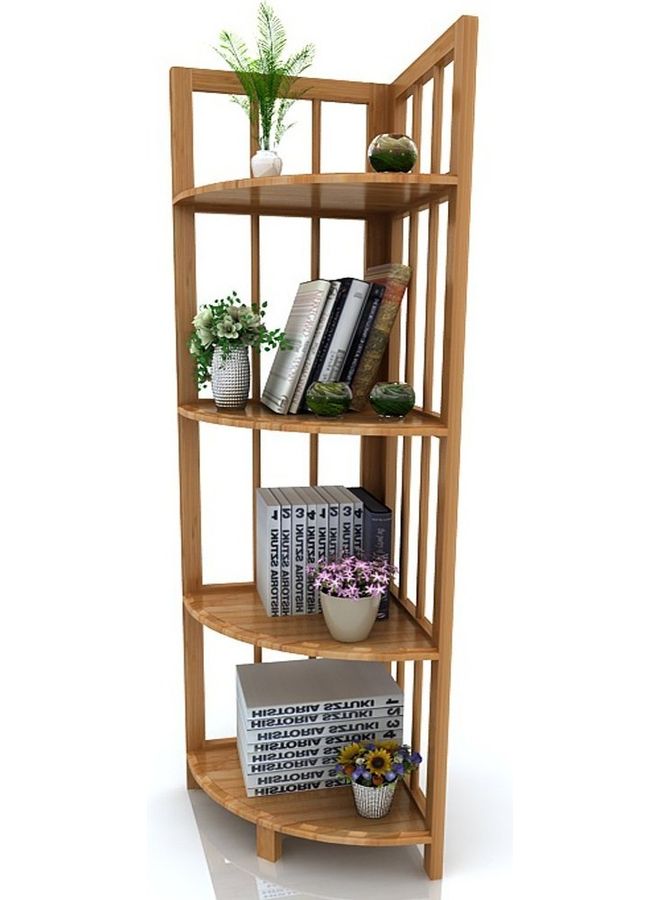 Roman Gifts 4-Tier Corner Shelf Brown 32x32x120cm  - Image 4