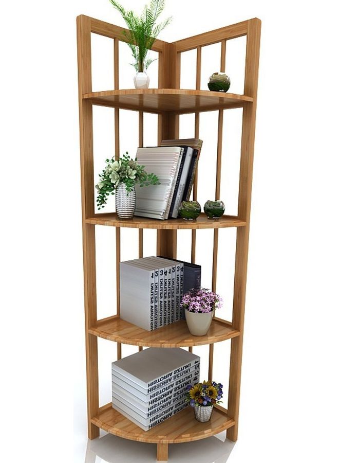 4-Tier Corner Shelf Brown 32x32x120cm - v1610372909/N43652885A_2