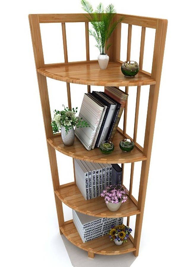 4-Tier Corner Shelf Brown 32x32x120cm - v1610372909/N43652885A_4