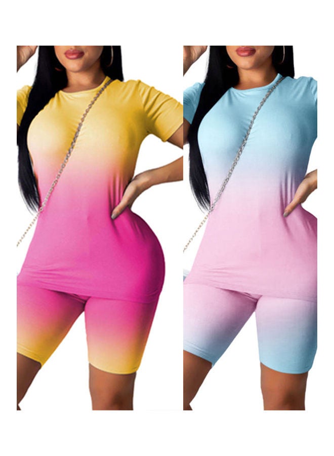 جمبسوت سادة من البوليستر أخضر أصفر# - Image 5