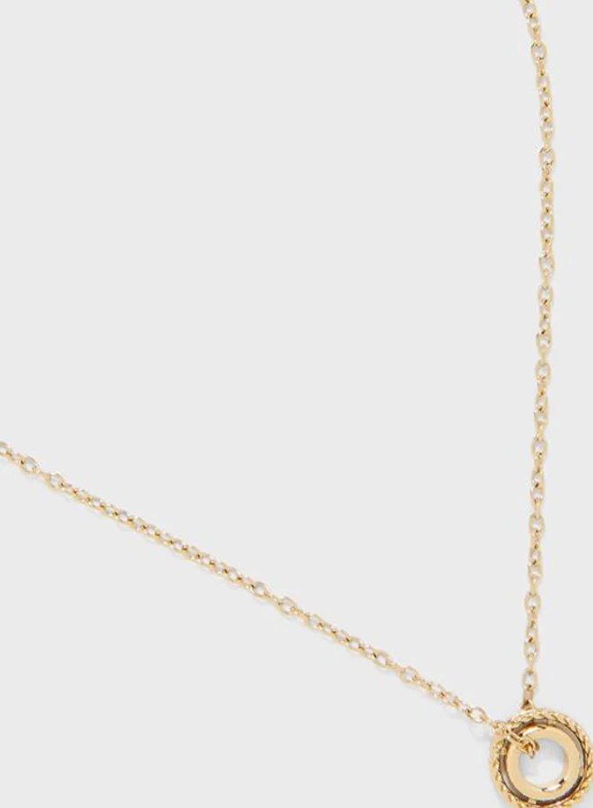 بوليس Chain Link Pendant Necklace