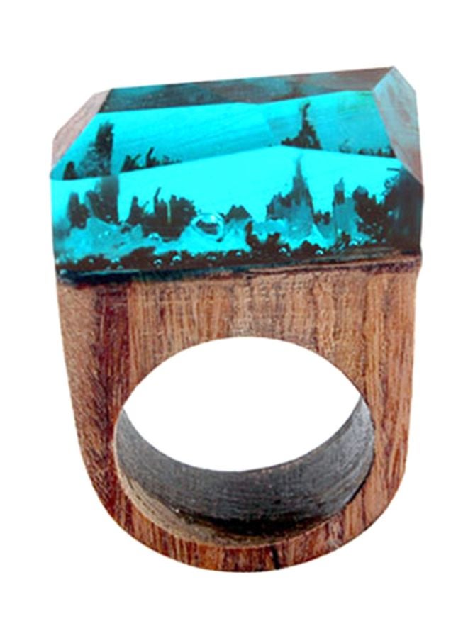 Sharpdo Gloss Ink Pattern Resin Ring - Image 1
