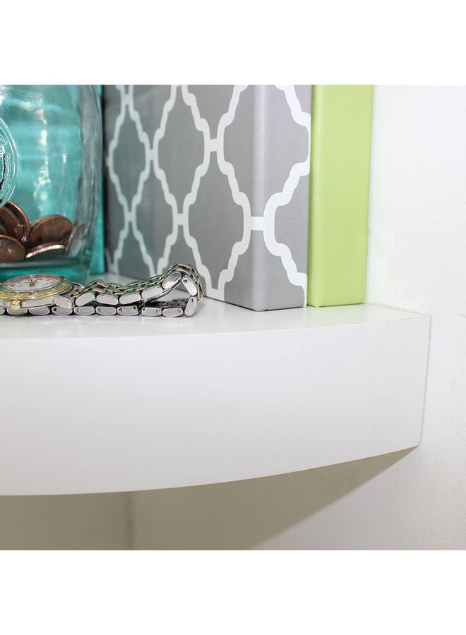 Roman Gifts - Corner Wall Shelves White 30×30cm - Image 1
