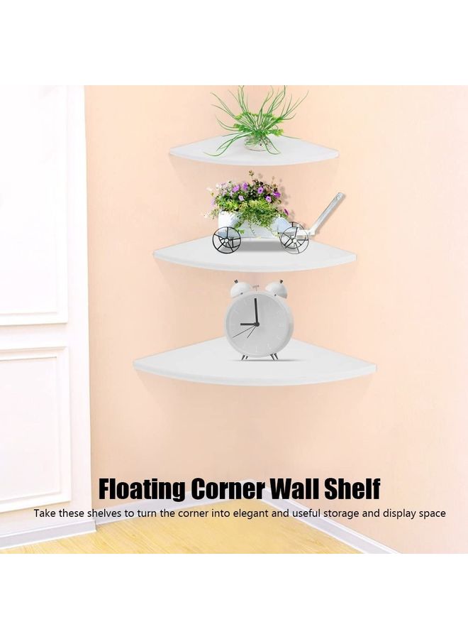 Roman Gifts - Corner Wall Shelves White 30×30cm - Image 1