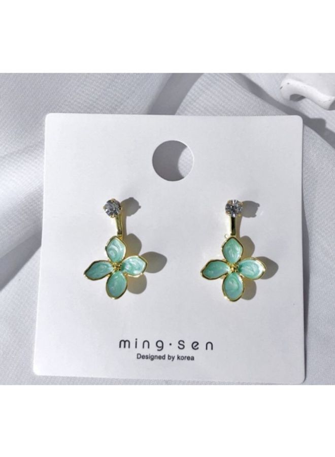 J&J - Petal Designed Dangle Earrings - Image 1