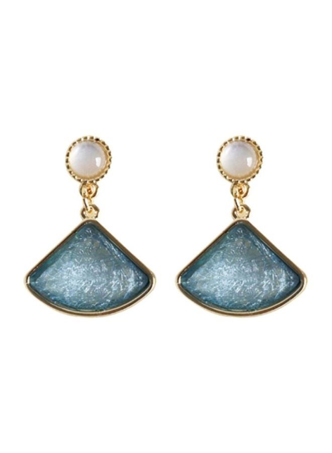 J&J Gemstone Studded Dangle Earrings - Image 1