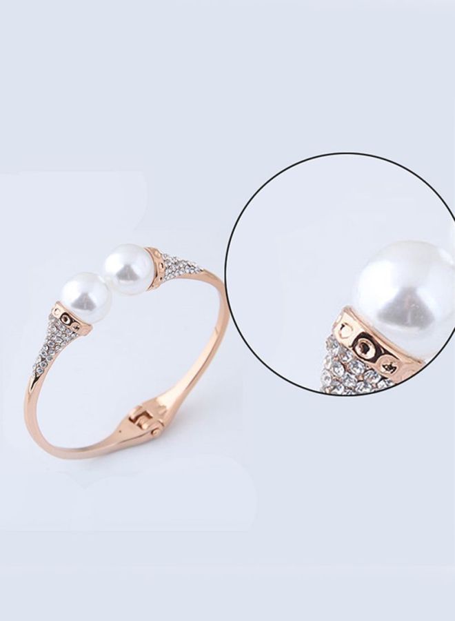 Sharpdo Rhinestone Studded Cuff Bracelet - Image 3