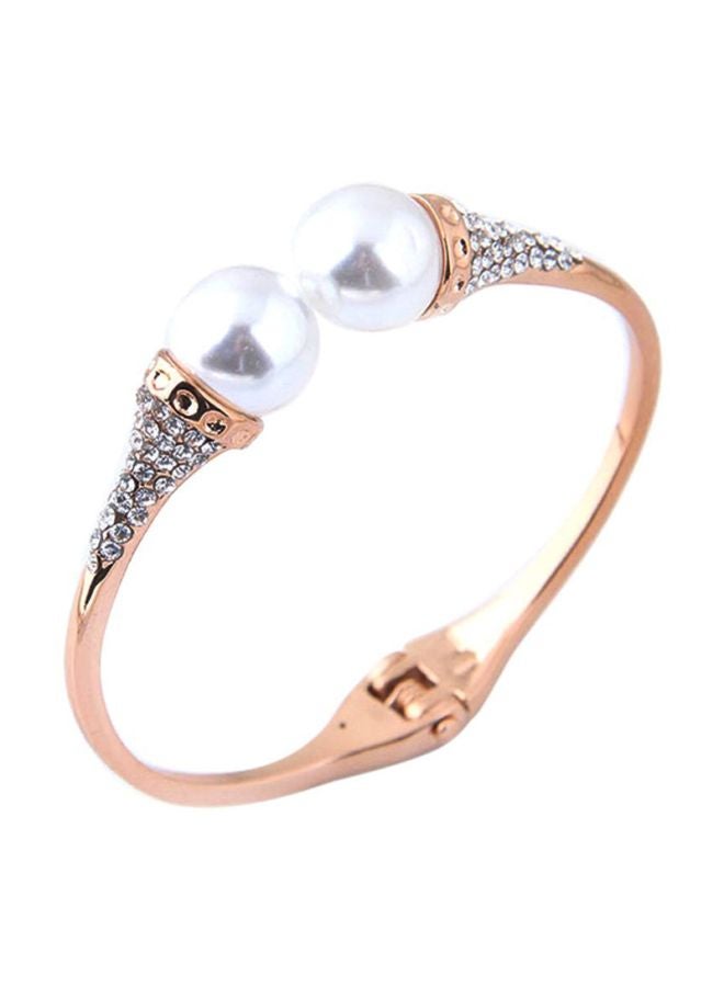 Sharpdo Rhinestone Studded Cuff Bracelet - Image 1