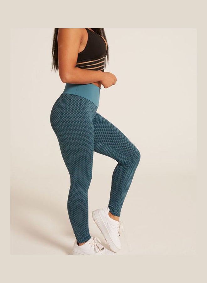 Generic Solid Mid Waist Leggings Dark Gray  - Image 4