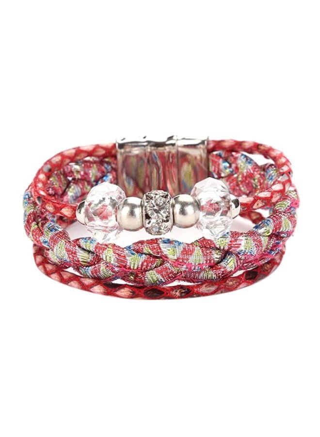Sharpdo Nylon Braided Multi-Layer Charm Bracelet