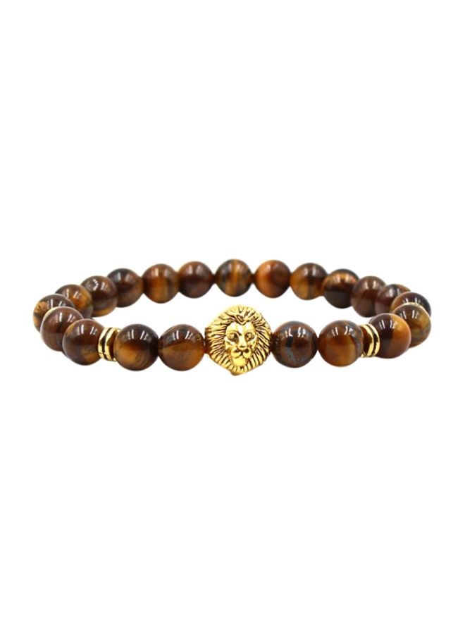 Sharpdo Animal Face Elastic Bead Bracelet 
