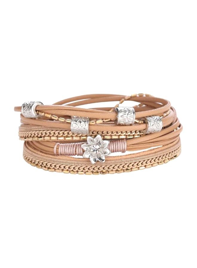 Sharpdo Multilayered Wrap Bracelet With Magnetic Buckle - Image 1