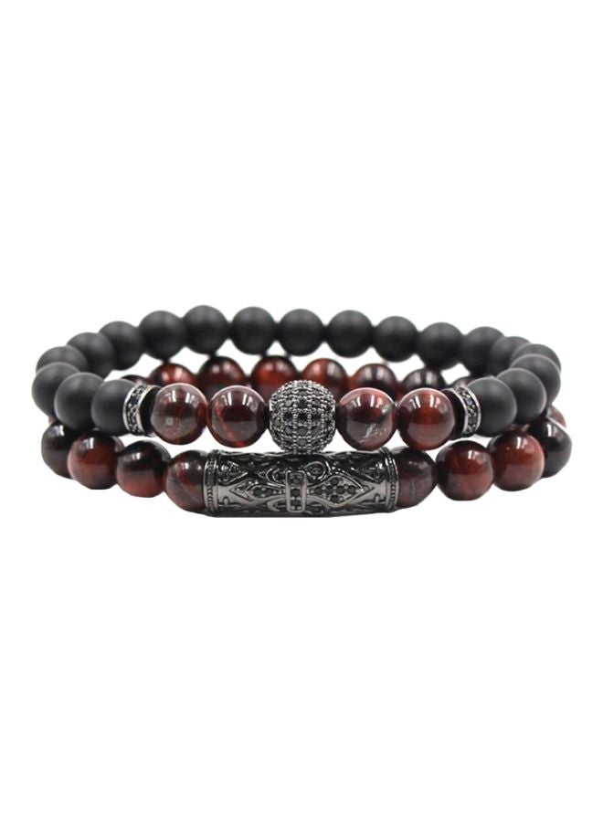 شاربدو سوار مزين بخرز وبطبقات متعددة