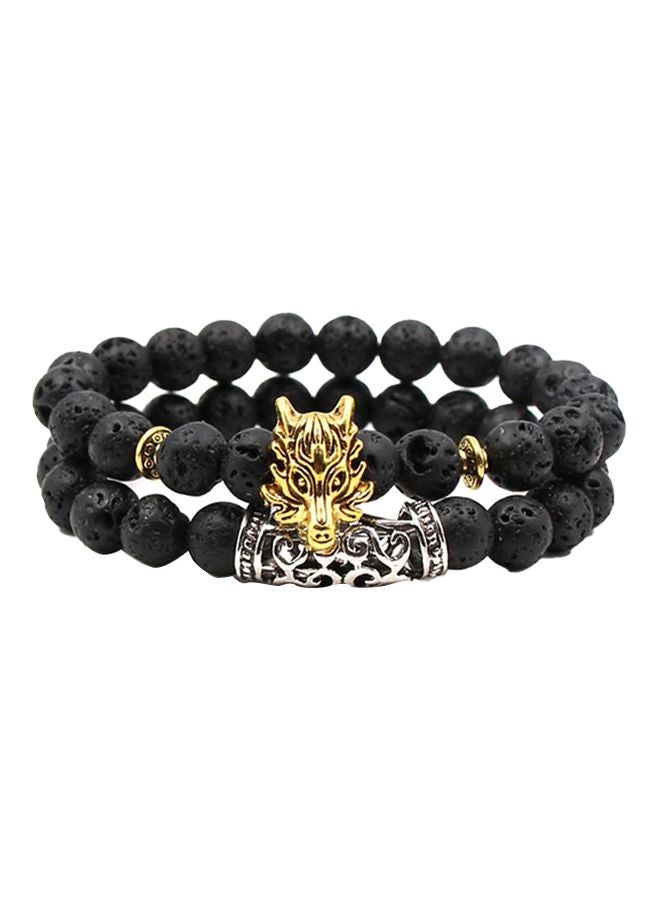 Sharpdo 2-Piece Fashion Elastic Bracelet