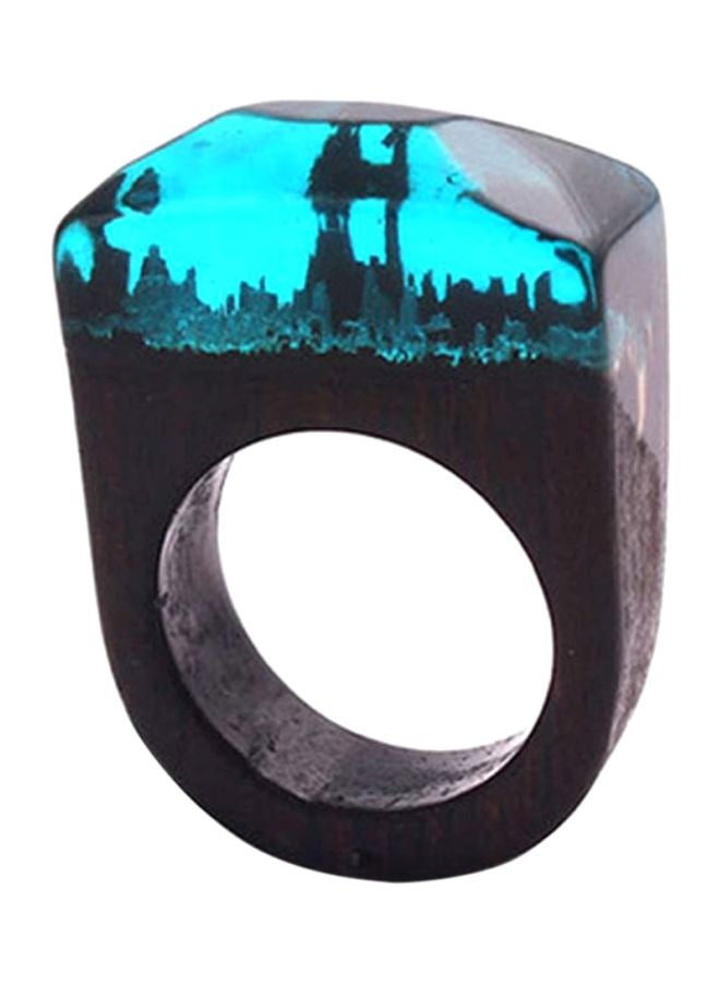 Sharpdo Gloss Ink Pattern Resin Ring - Image 1