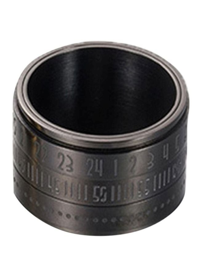 شاربدو خاتم مستدير من الفولاذ والتيتانيوم - Image 2