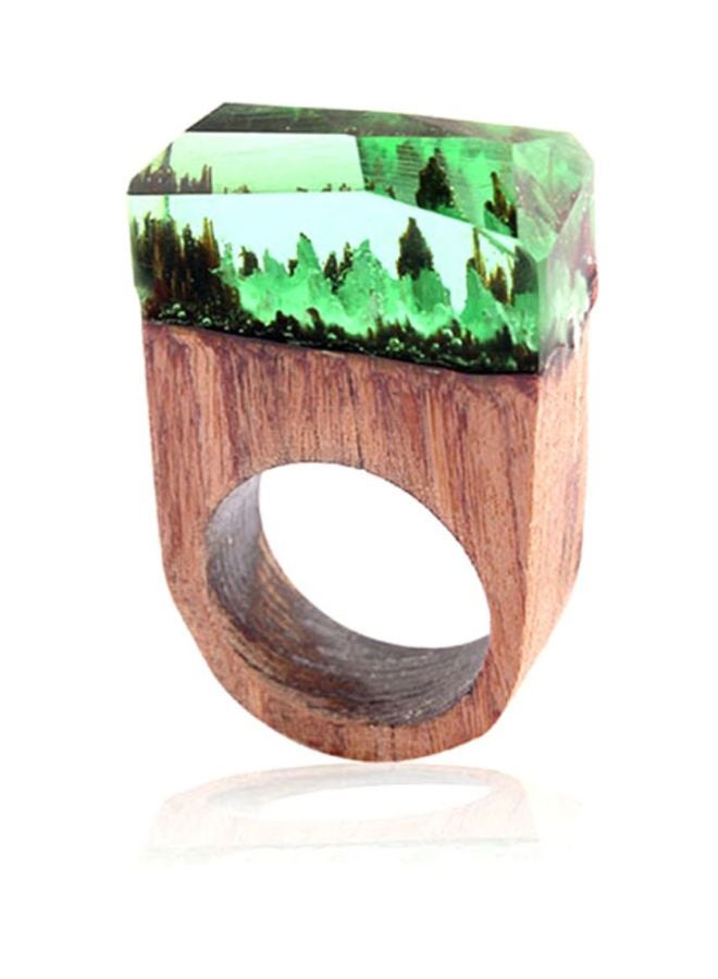 Sharpdo Gloss Ink Pattern Resin Ring - Image 2