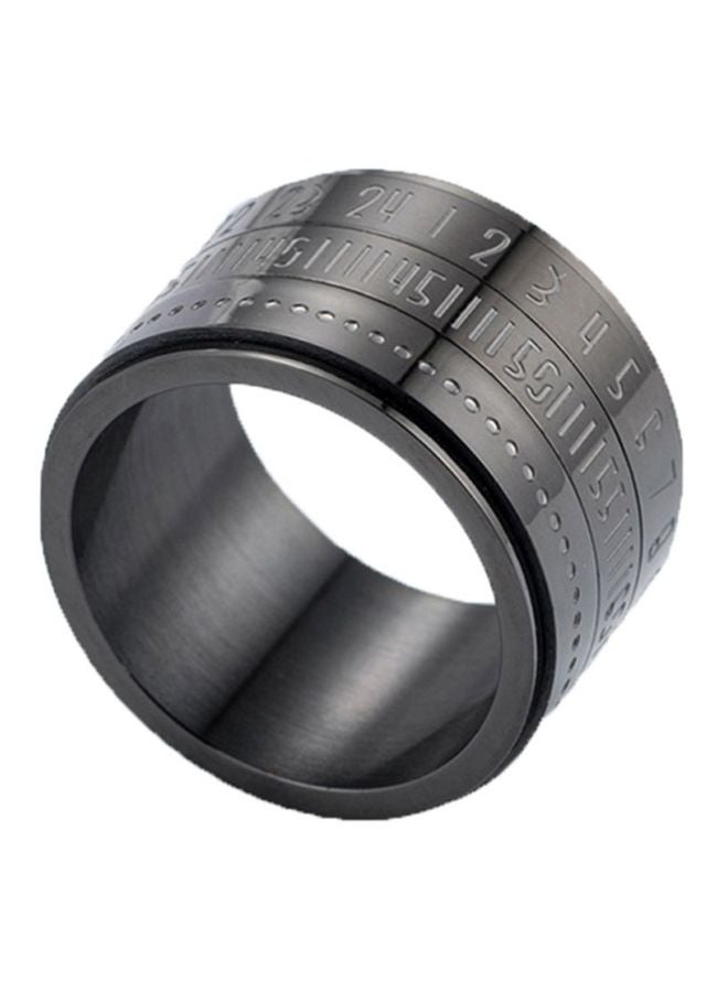 شاربدو خاتم مستدير من الفولاذ والتيتانيوم - Image 4