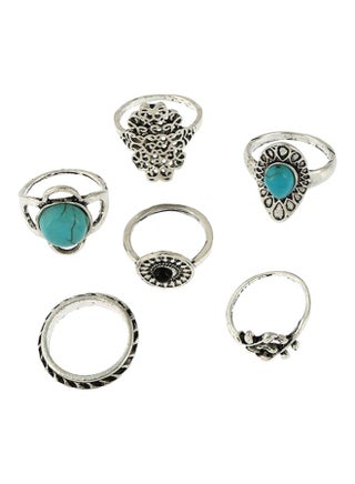 6-Piece Stone Studded Ring - v1610376390/N19921893A_1