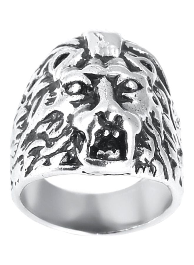 Sharpdo Titanium Retro Lion Design Ring - Image 1