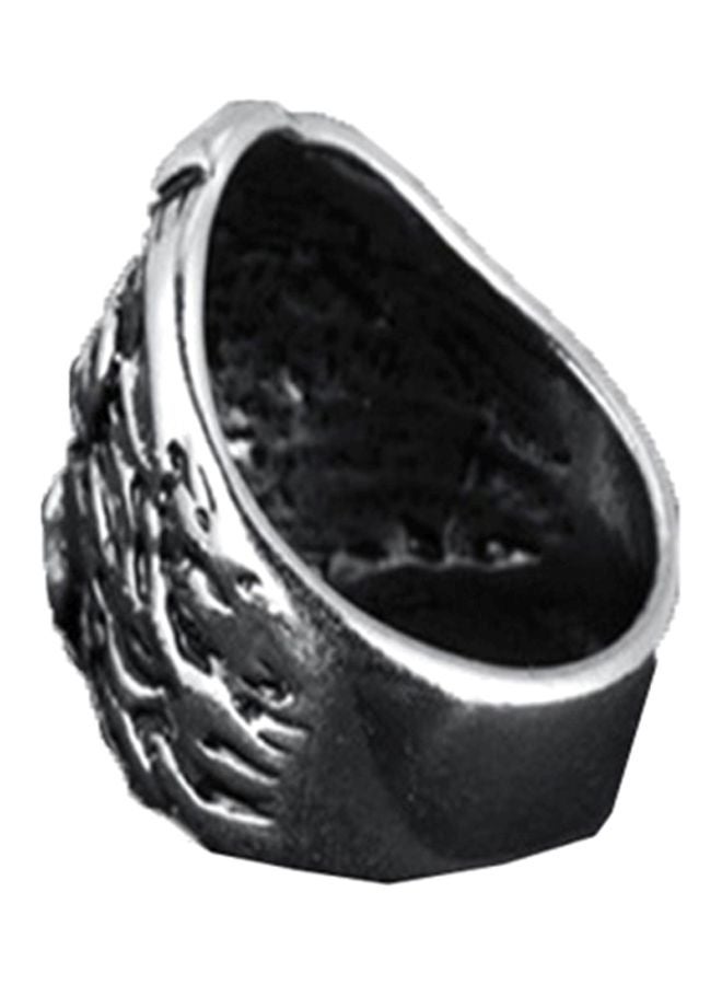 Sharpdo Titanium Retro Lion Design Ring - Image 3