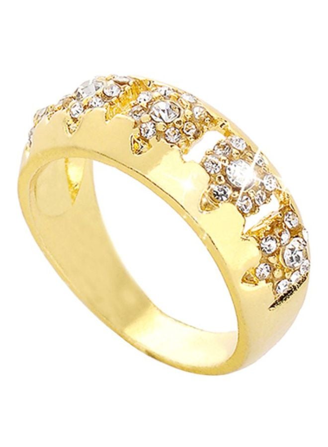 Sharpdo Rhinestone Studded Ring