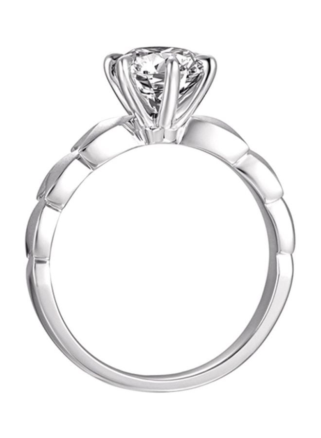 شاربدو خاتم من فضة عيار 925 مرصع بأحجار الراين - Image 3