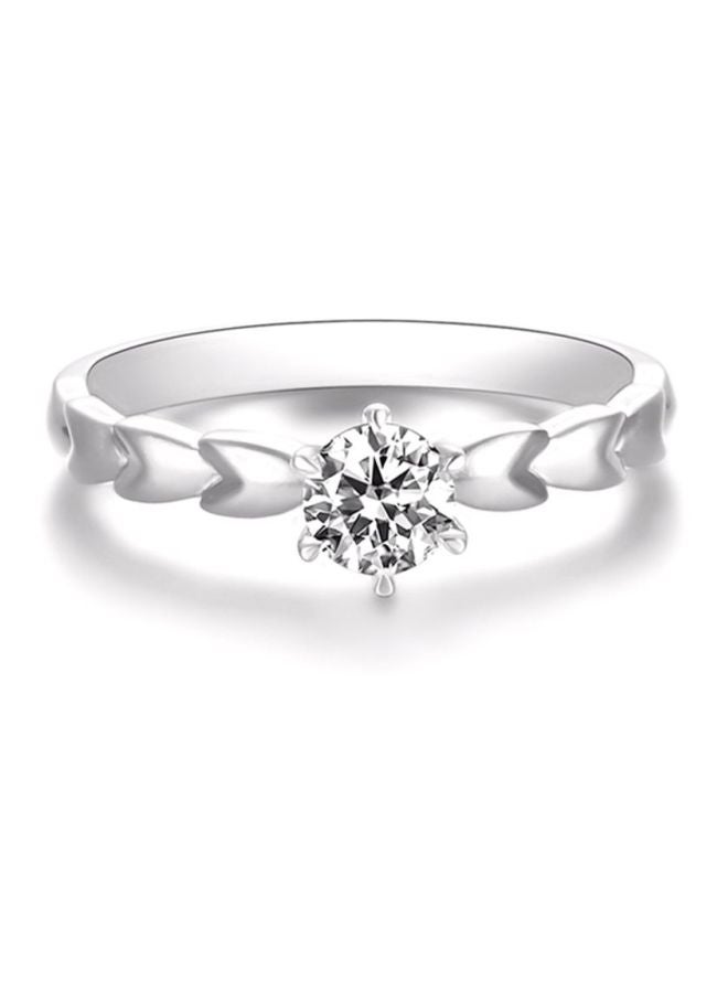 شاربدو خاتم من فضة عيار 925 مرصع بأحجار الراين - Image 2