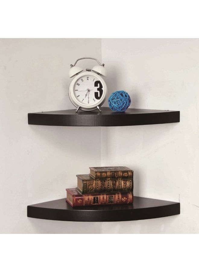 Roman Gifts Corner Wall Shelves Dark Brown 30×30cm  - Image 4