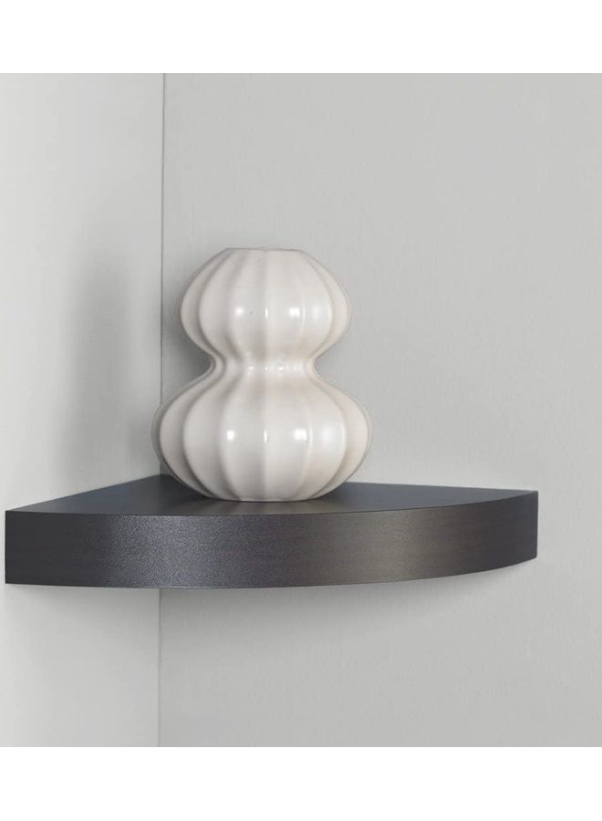 Roman Gifts Corner Wall Shelves Dark Brown 30×30cm  - Image 2