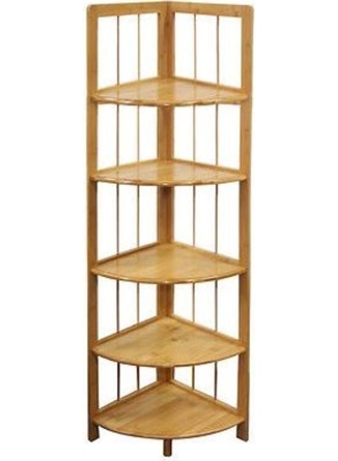 Roman Gifts 5-Tier Corner Shelf Brown 32x32x150cm  - Image 1