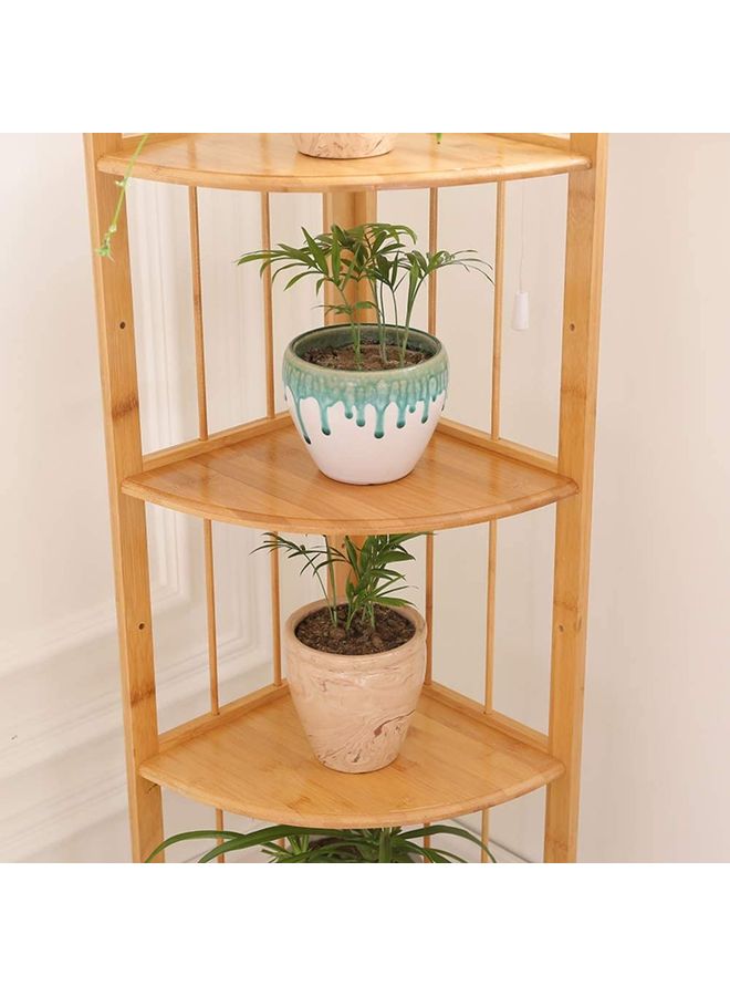 Roman Gifts 5-Tier Corner Shelf Brown 32x32x150cm  - Image 4