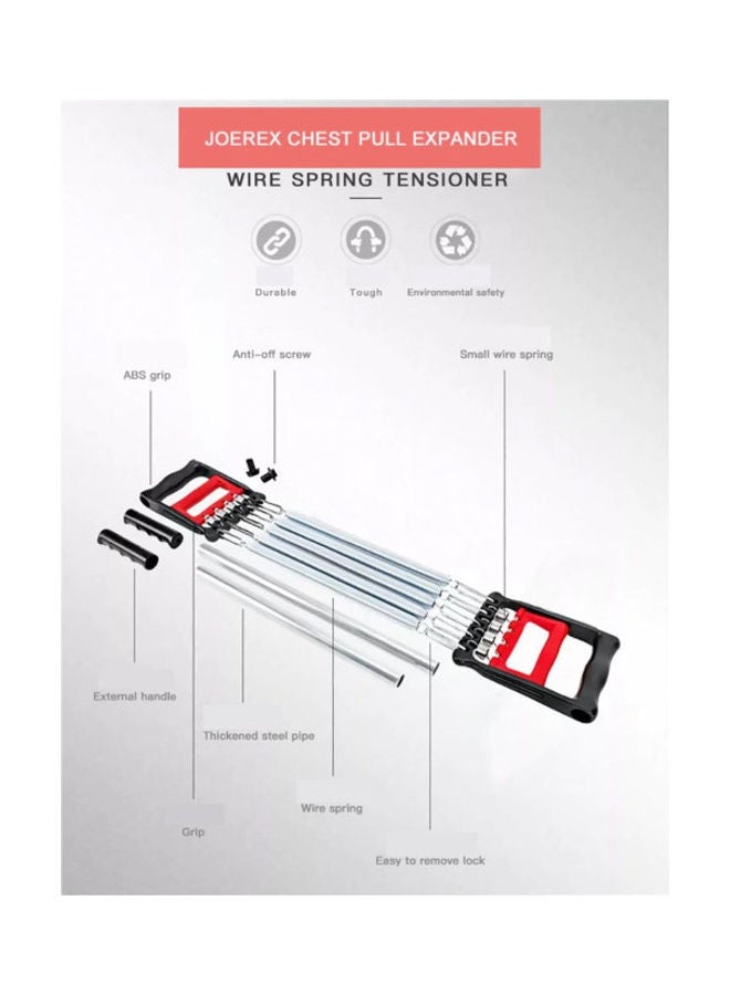 جوريكس شريط تدريب متعدد الوظائف 3 في 1 لتمارين توسعة عضلات الصدر و5 أشرطة مقاومة . - Image 2