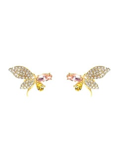 Crystal Butterfly Full Diamond Earrings