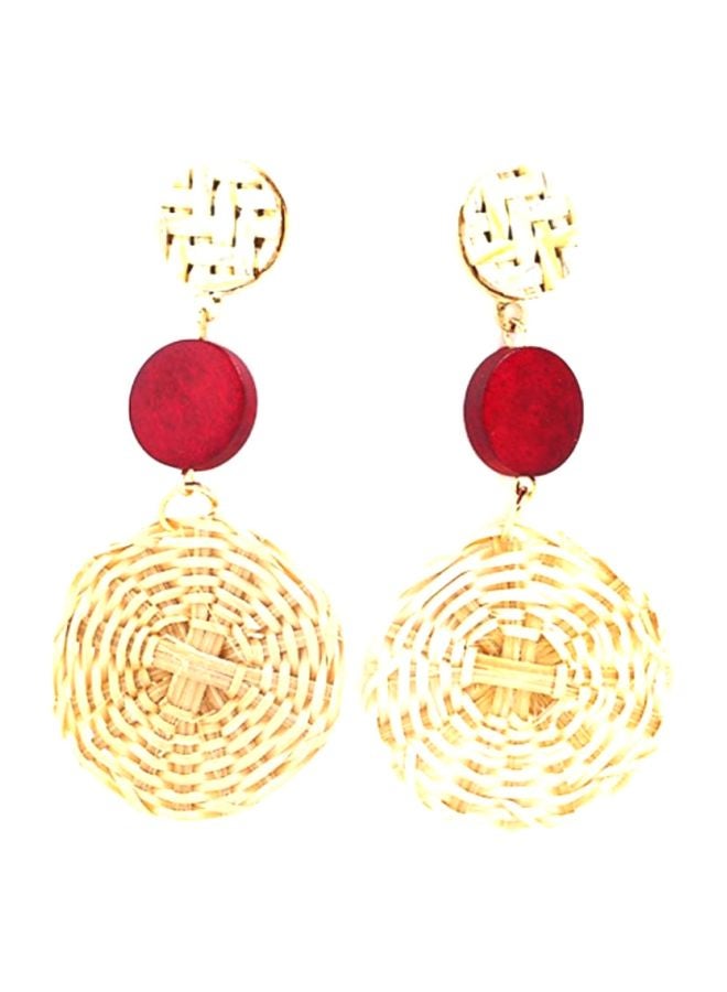 J&J Woven Dangle Earrings - Image 1