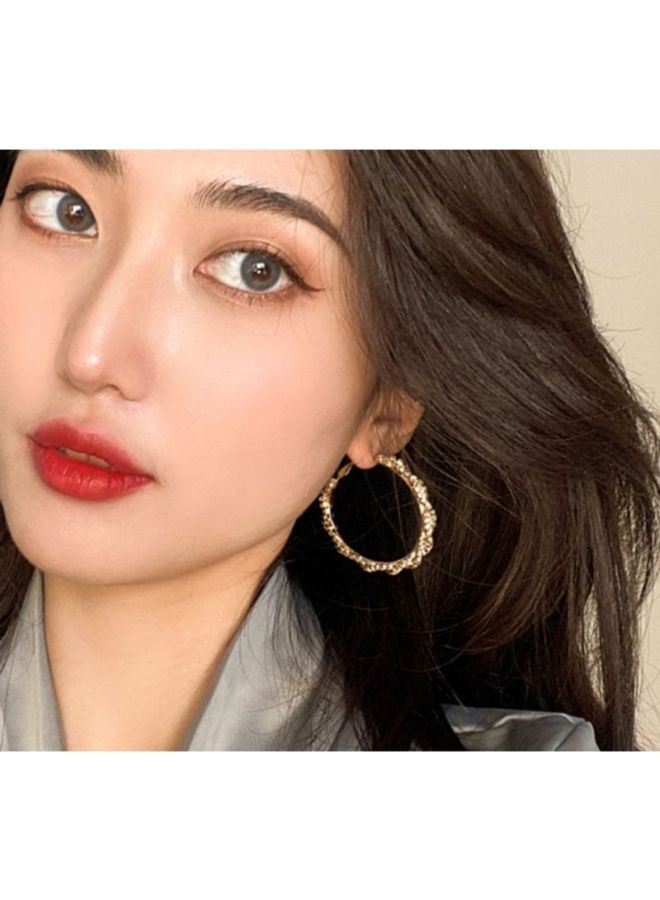J&J Stone Studded Hoop Earrings  - Image 3