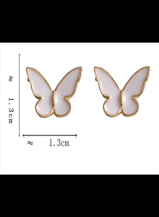 J&J - Butterfly Design Stud Earrings - Image 1