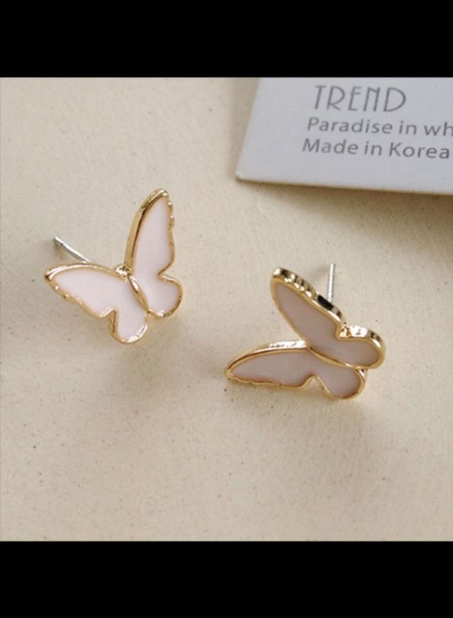 J&J - Butterfly Design Stud Earrings - Image 1