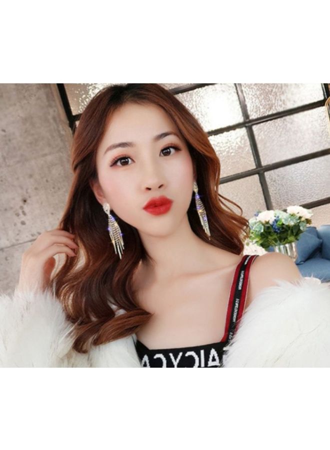 J&J Rhinestone Studded Dangle Earrings - Image 5