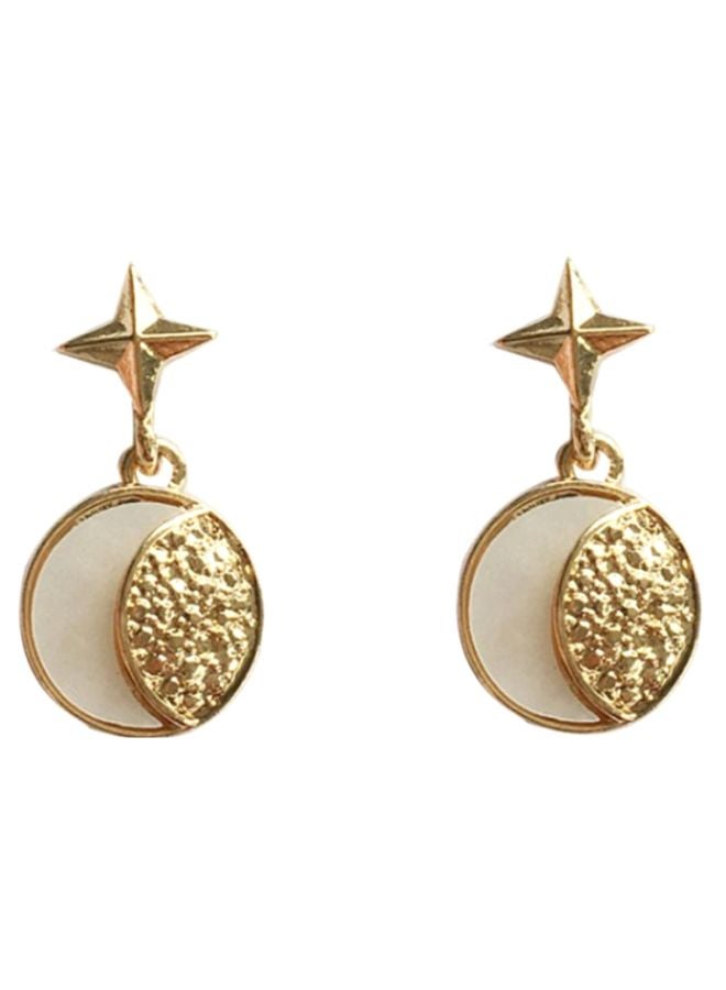 J&J Four-Sided Star Shaped Dangle Earrings  - Image 1